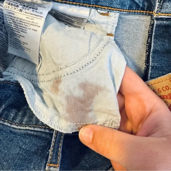 Levi’s Mile High Cropped Wide Leg Jeans Size 31 - Picture 8 of 9